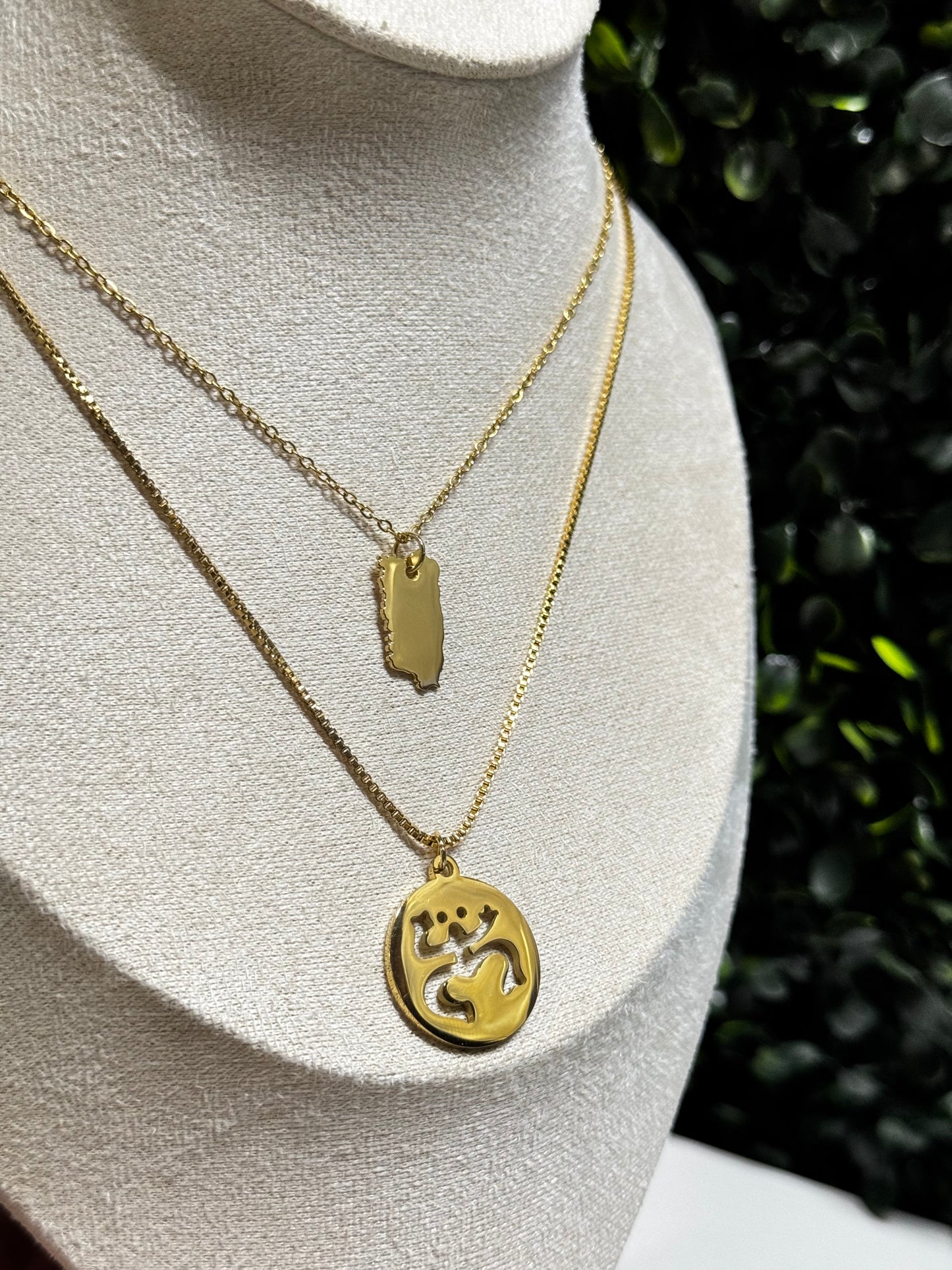 Mapa y Taíno Necklace