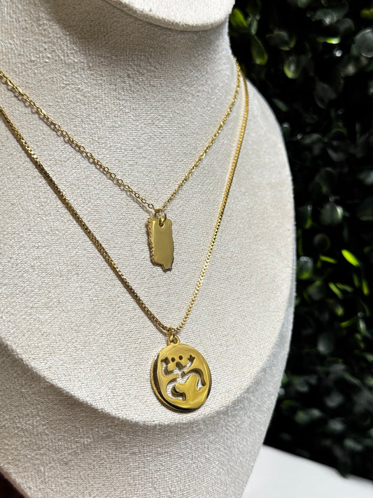 Mapa y Taíno Necklace